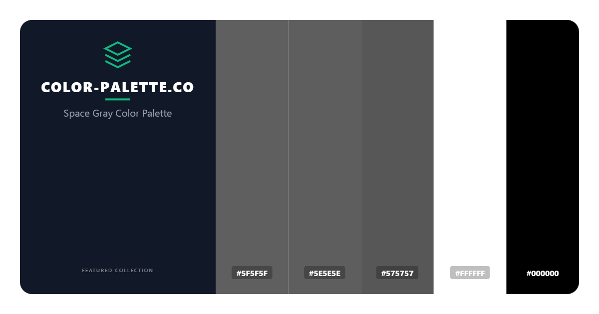 Space Gray Color Palette