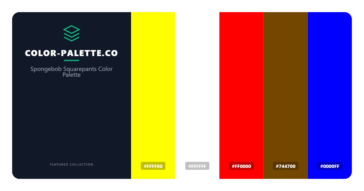 Spongebob Squarepants Color Palette
