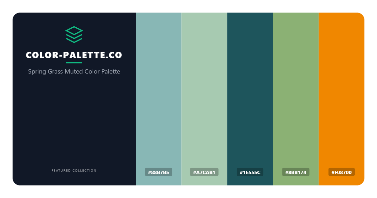 Spring Grass Muted Color Palette
