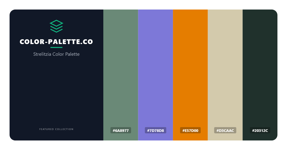 Strelitzia Color Palette