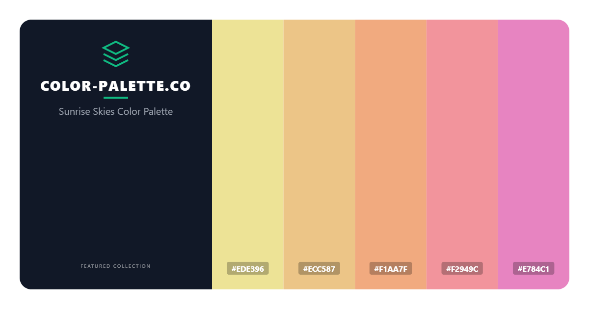 Sunrise Skies Color Palette