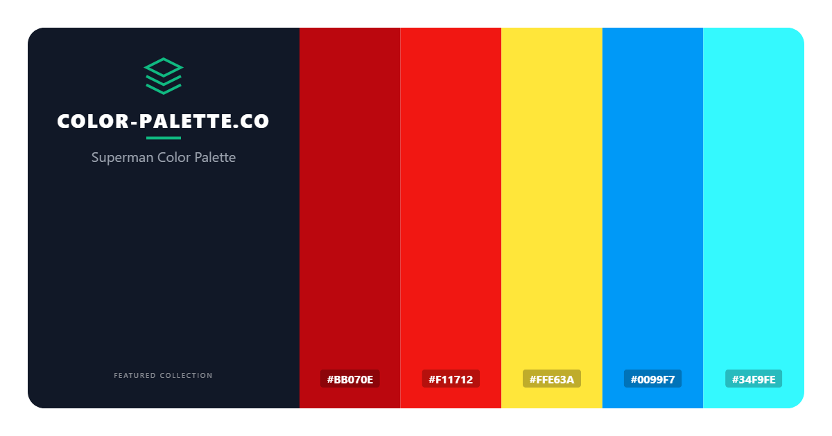 Superman Color Palette
