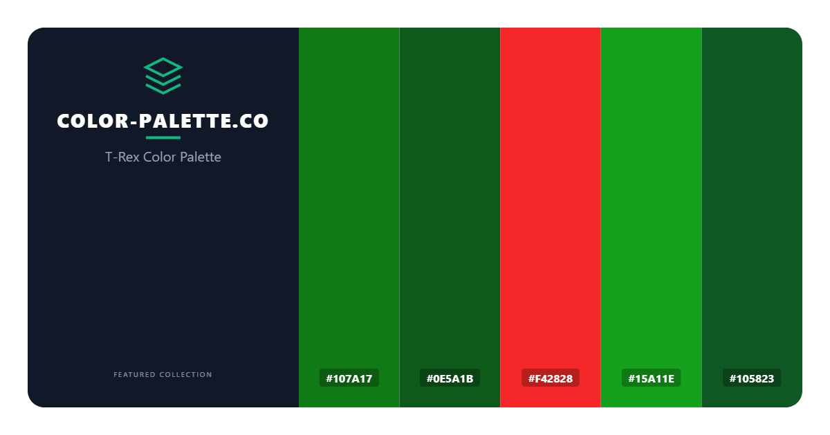 T-Rex Color Palette
