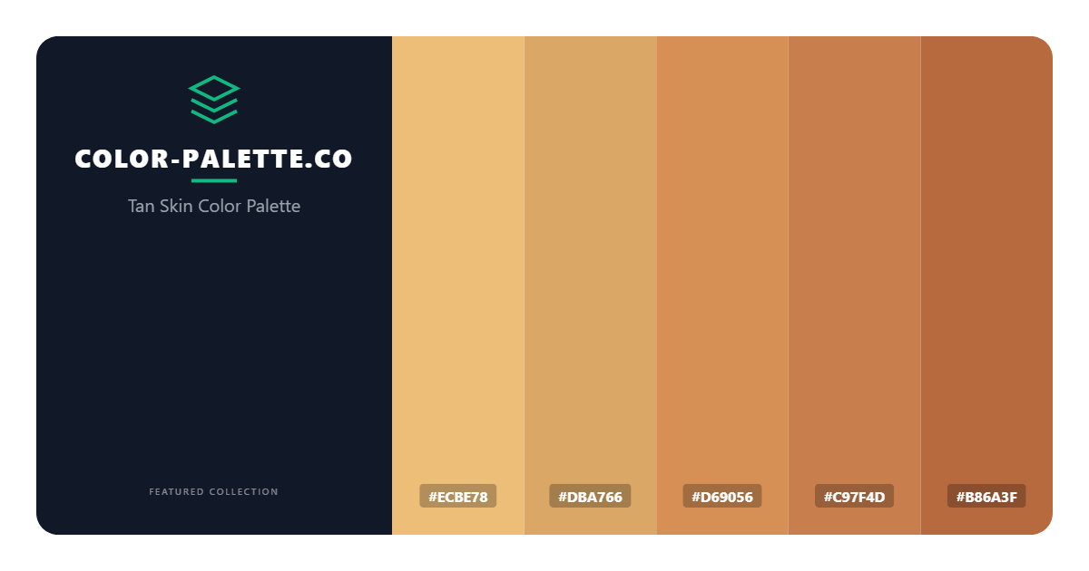 Tan Skin Color Palette