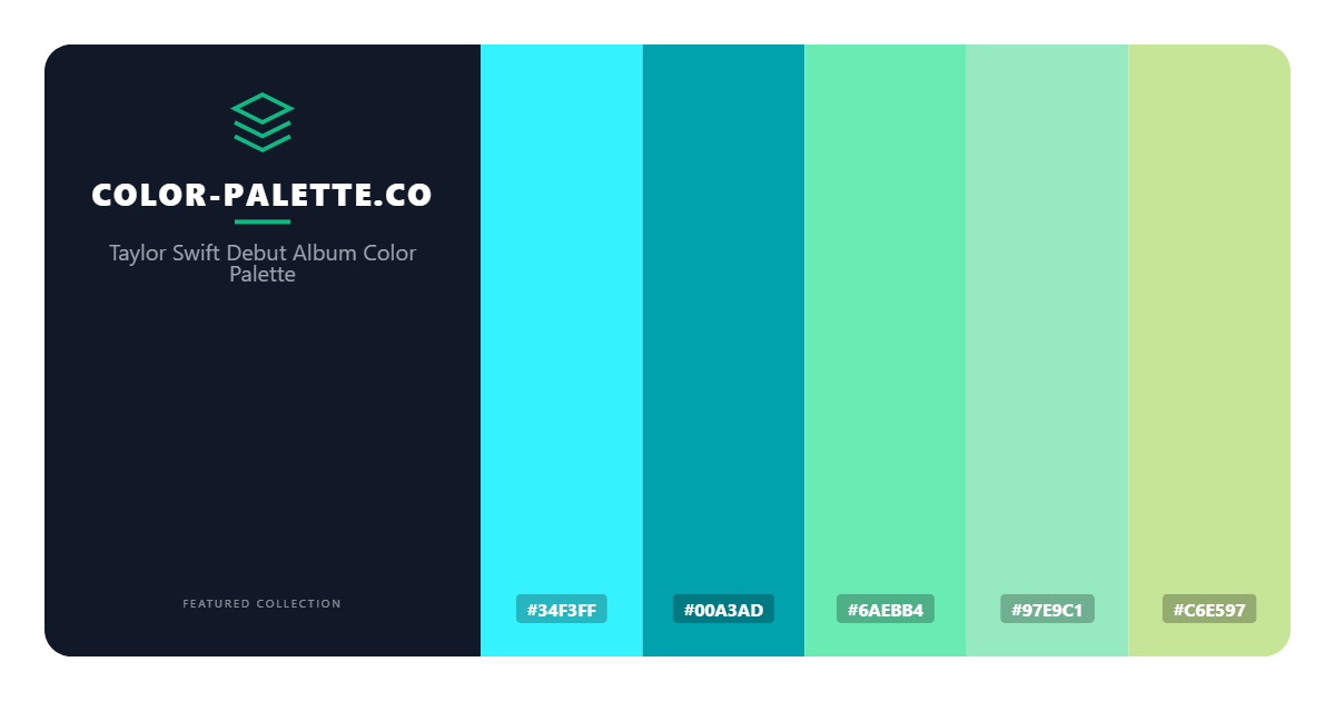 Taylor Swift Debut Album Color Palette