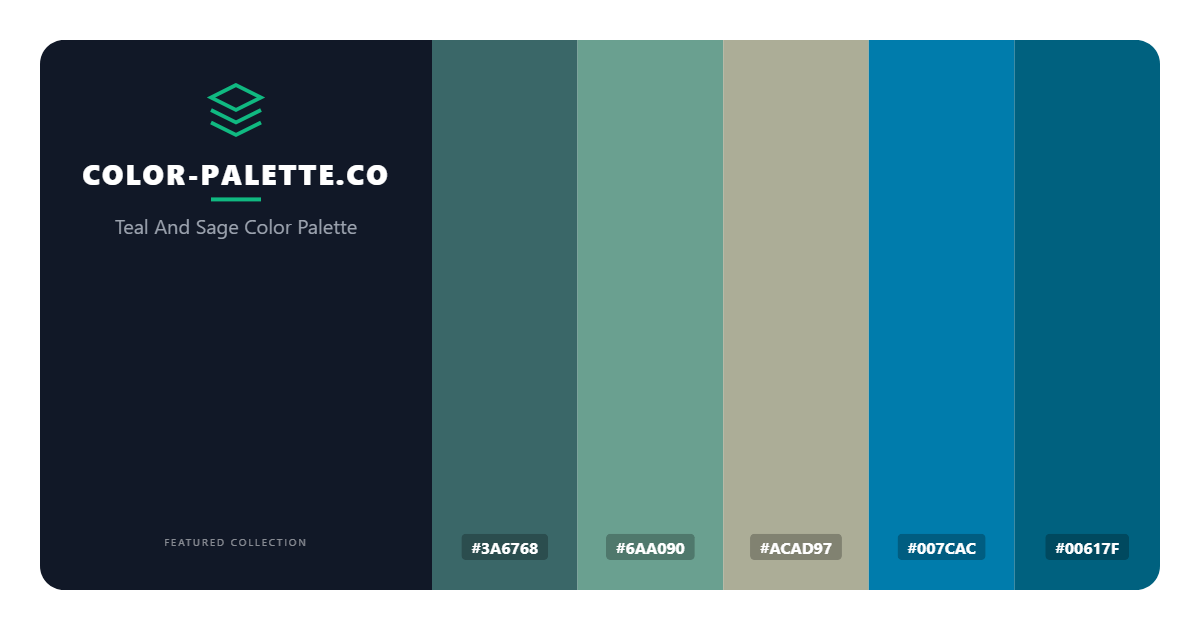 Teal And Sage Color Palette