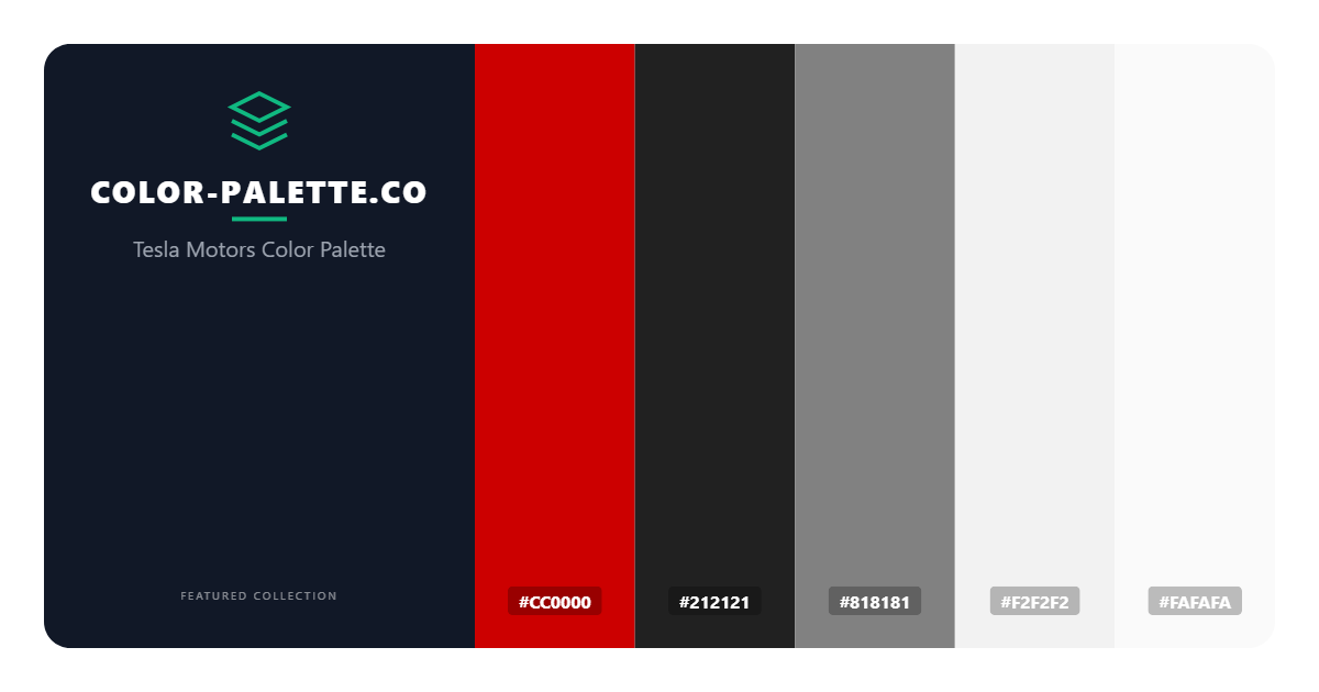 Tesla Motors Color Palette
