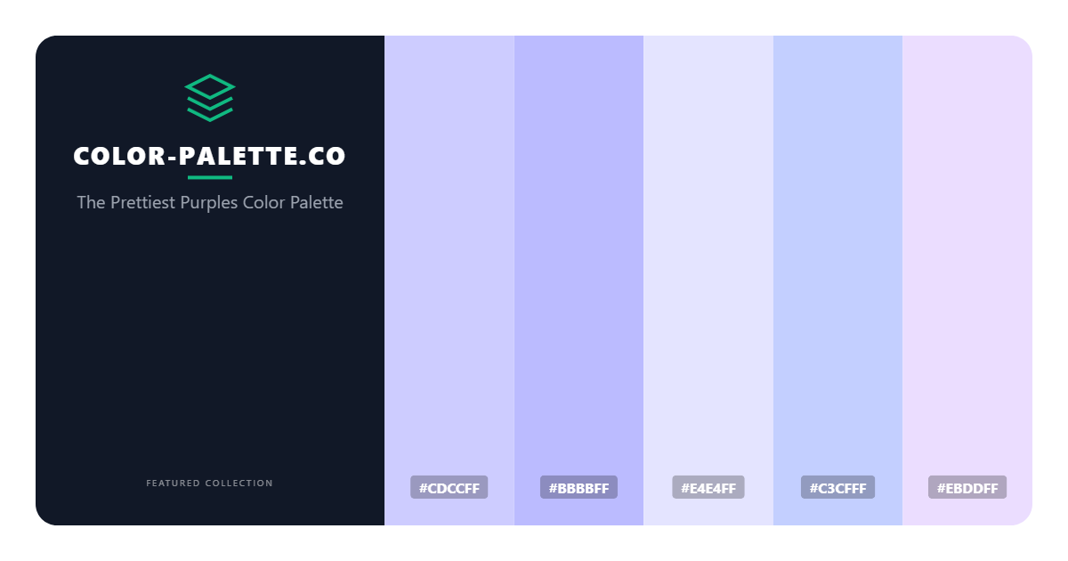 The Prettiest Purples Color Palette