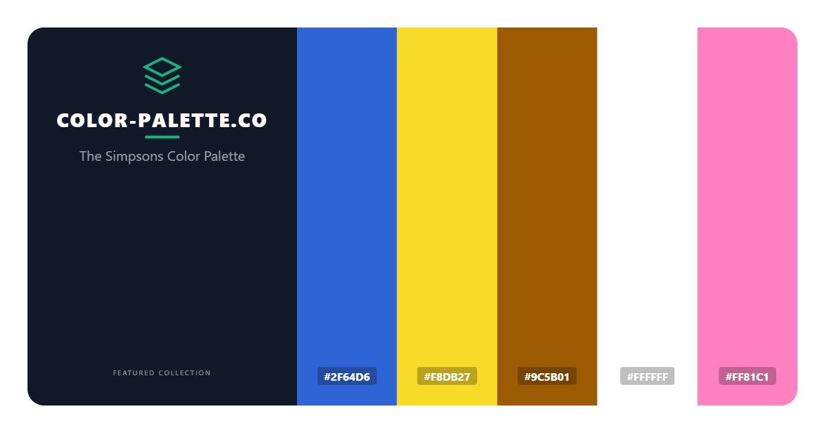 The Simpsons Color Palette