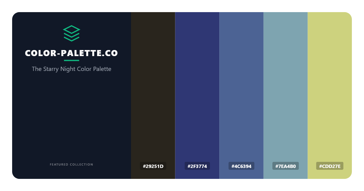 The Starry Night Color Palette