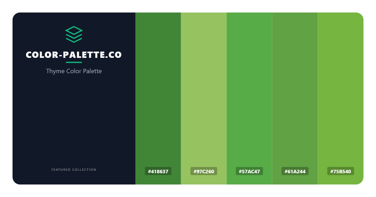 Thyme Color Palette