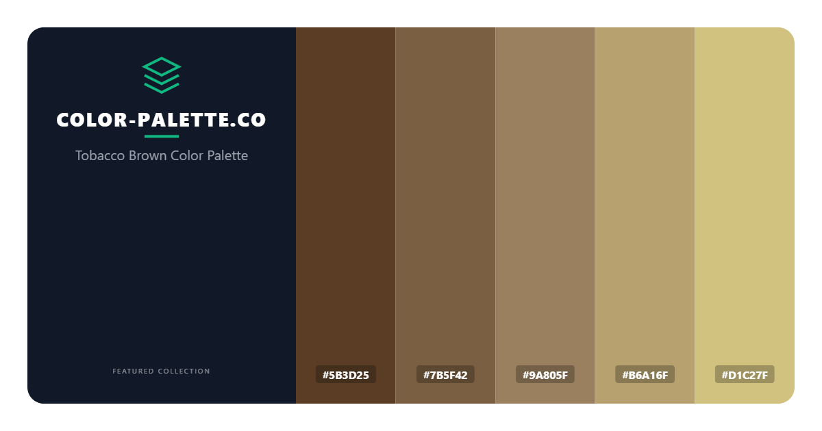 Tobacco Brown Color Palette