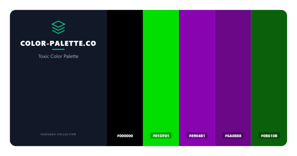 Toxic Color Palette - Color-Palette.co