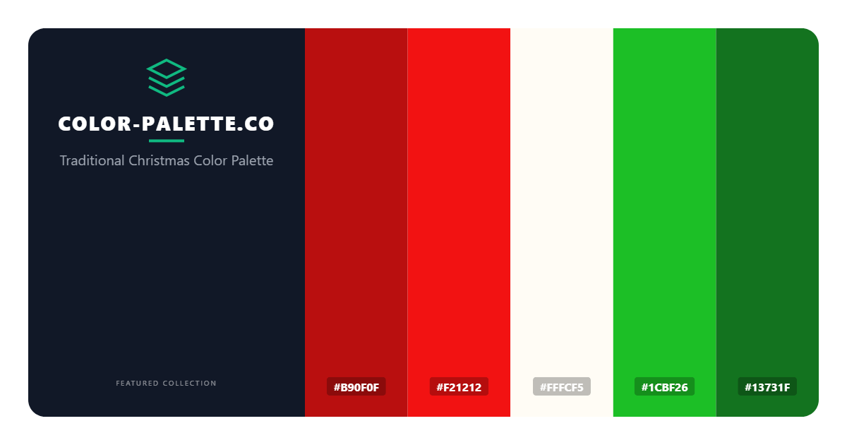 Traditional Christmas Color Palette