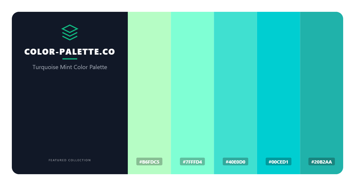Turquoise Mint Color Palette