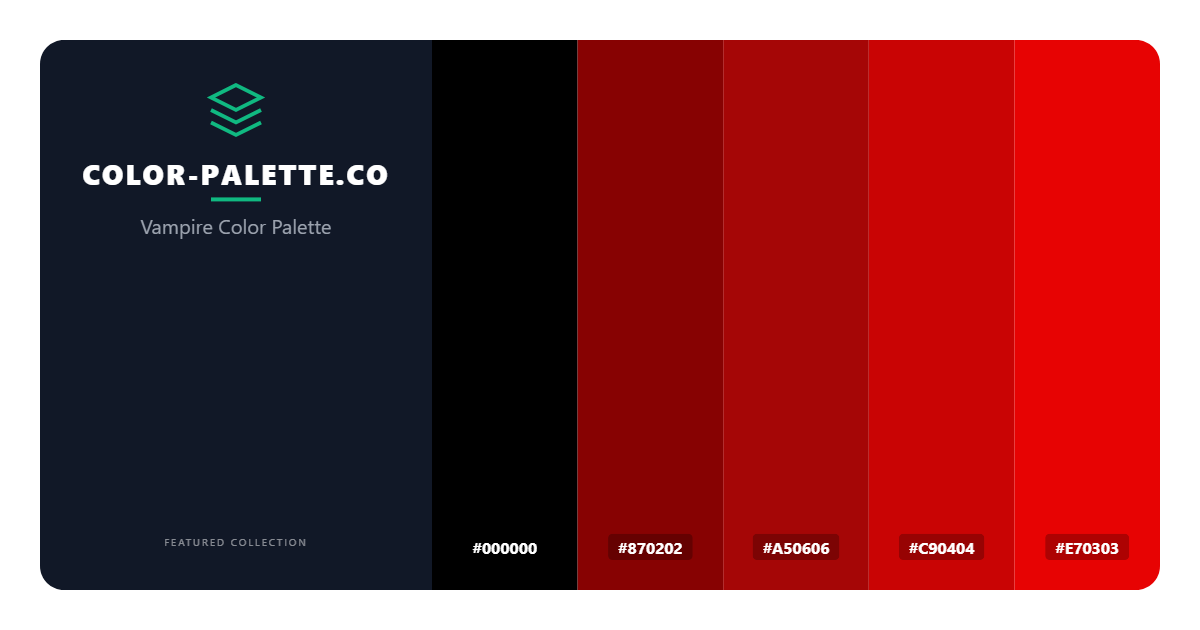 Vampire Color Palette