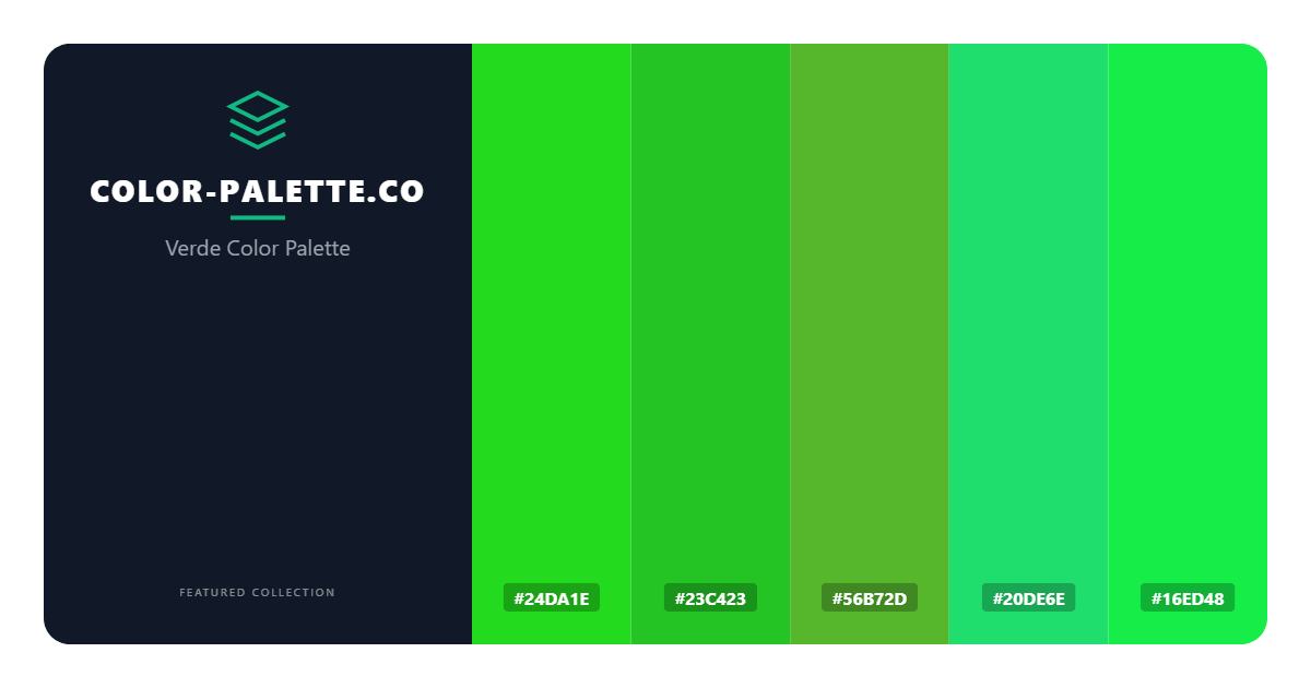 Verde Color Palette