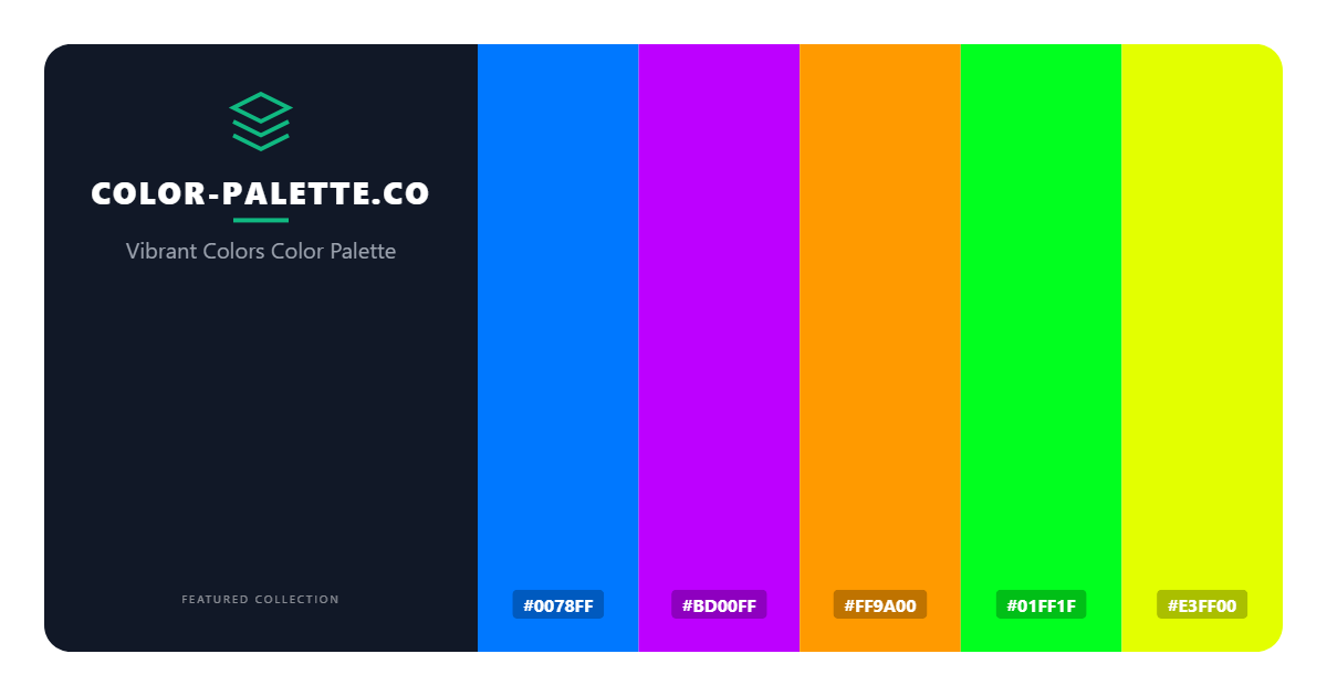 Vibrant Colors Color Palette