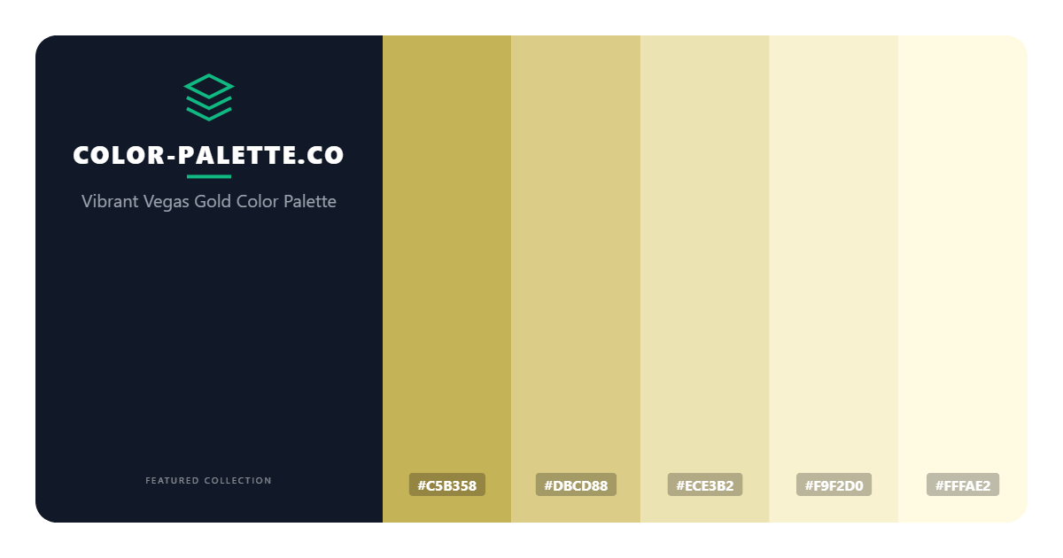 Vibrant Vegas Gold Color Palette