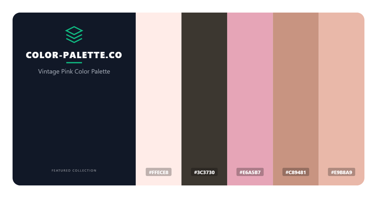 Vintage Pink Color Palette