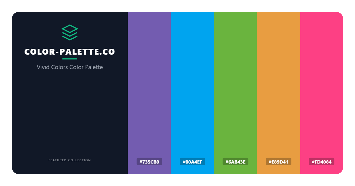 Vivid Colors Color Palette