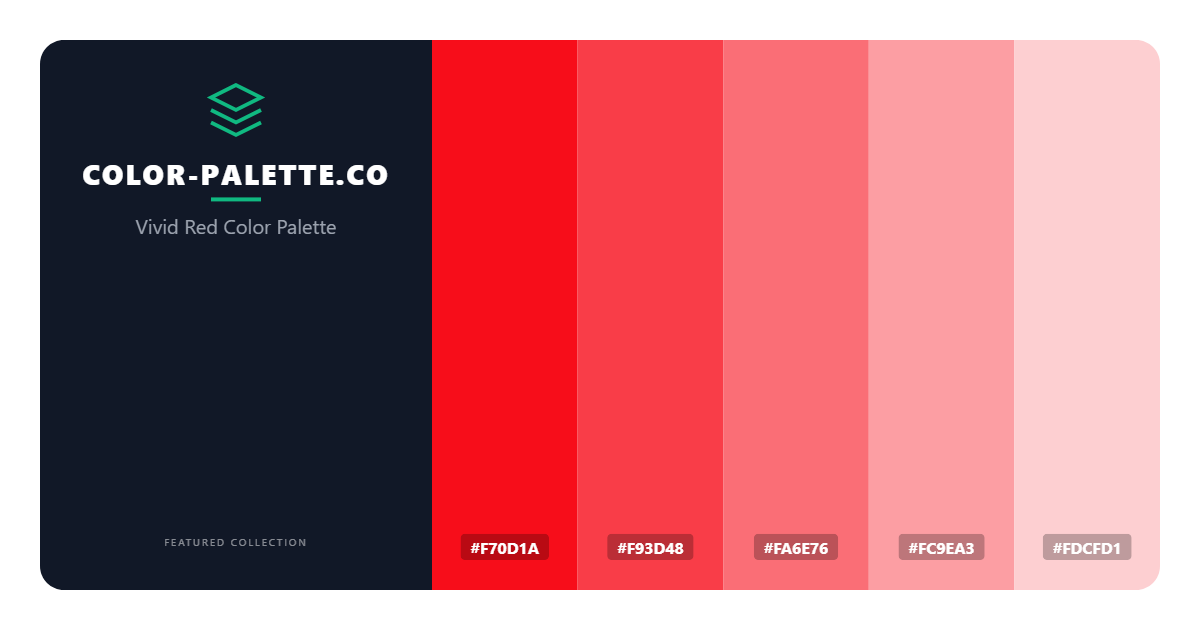 Vivid Red Color Palette