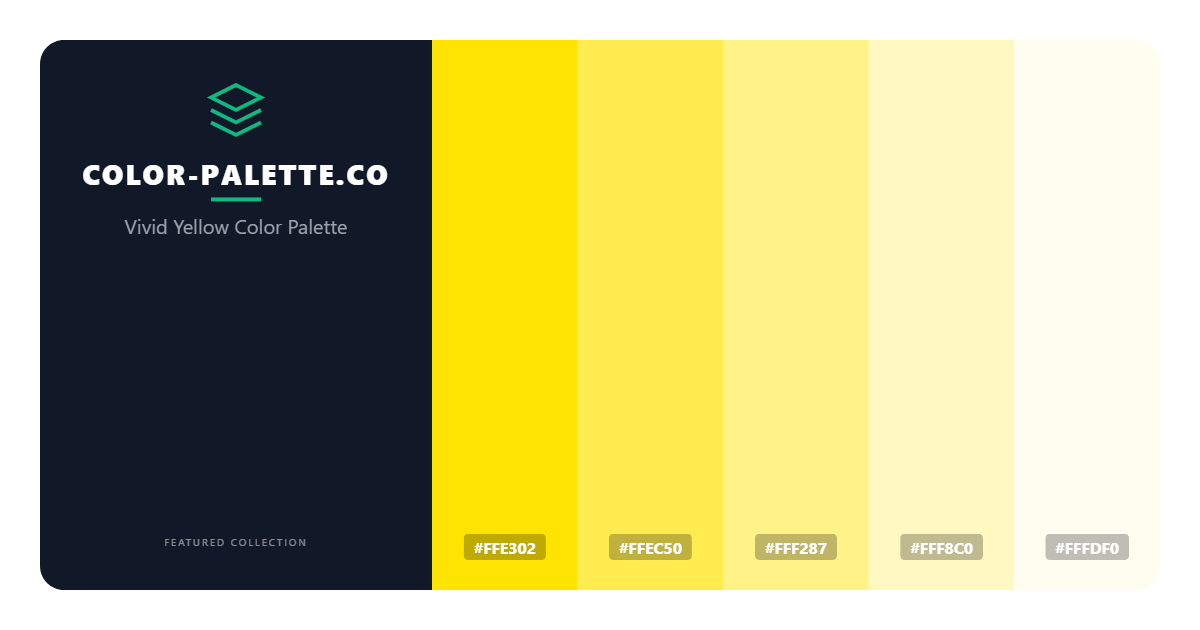 Vivid Yellow Color Palette