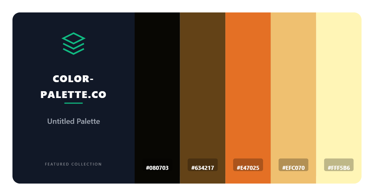 Warm Light Color Palette