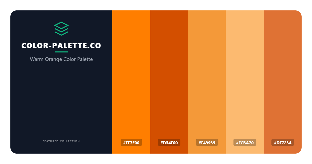 Warm Orange Color Palette