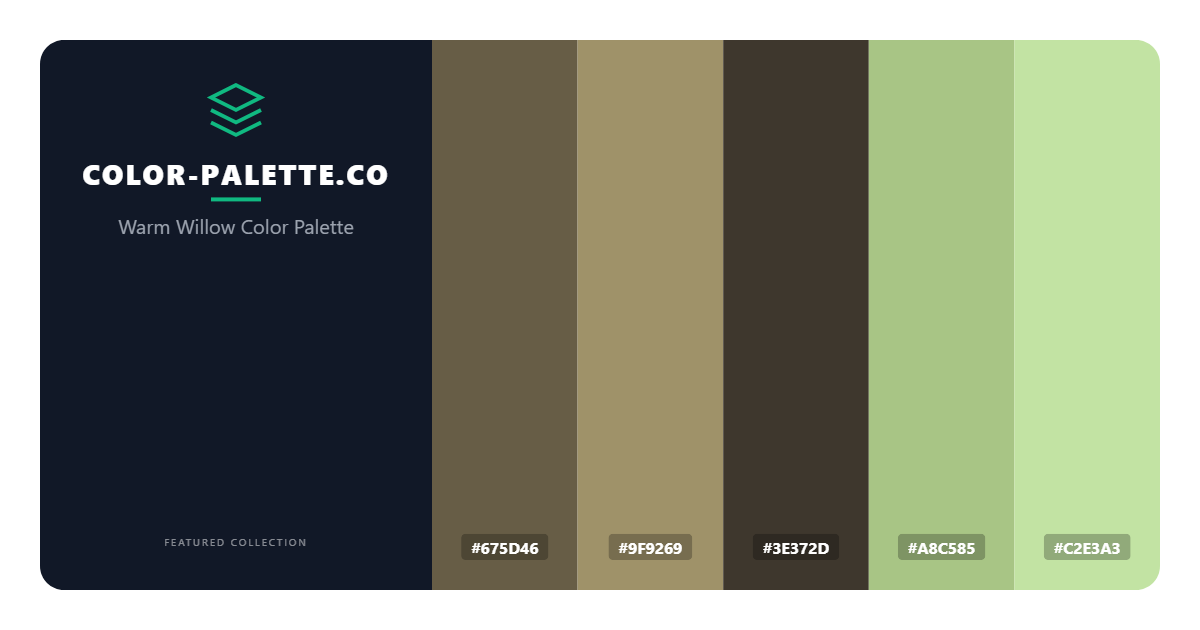 Warm Willow Color Palette