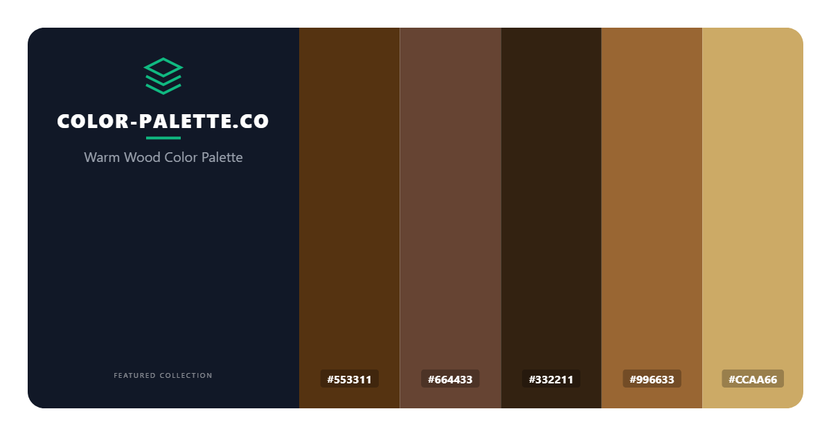 Warm Wood Color Palette