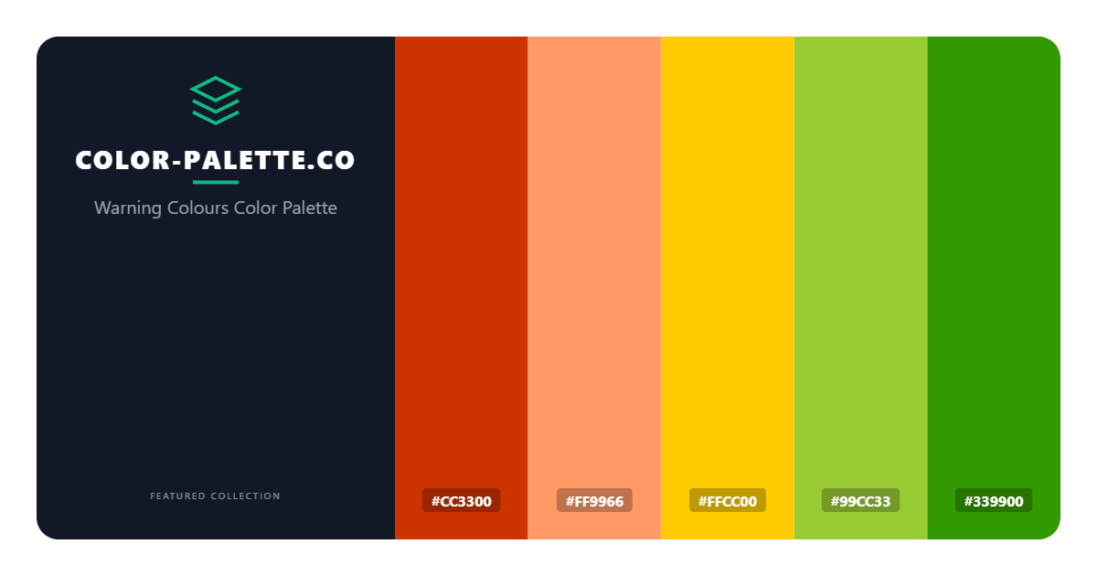 Warning Colours Color Palette