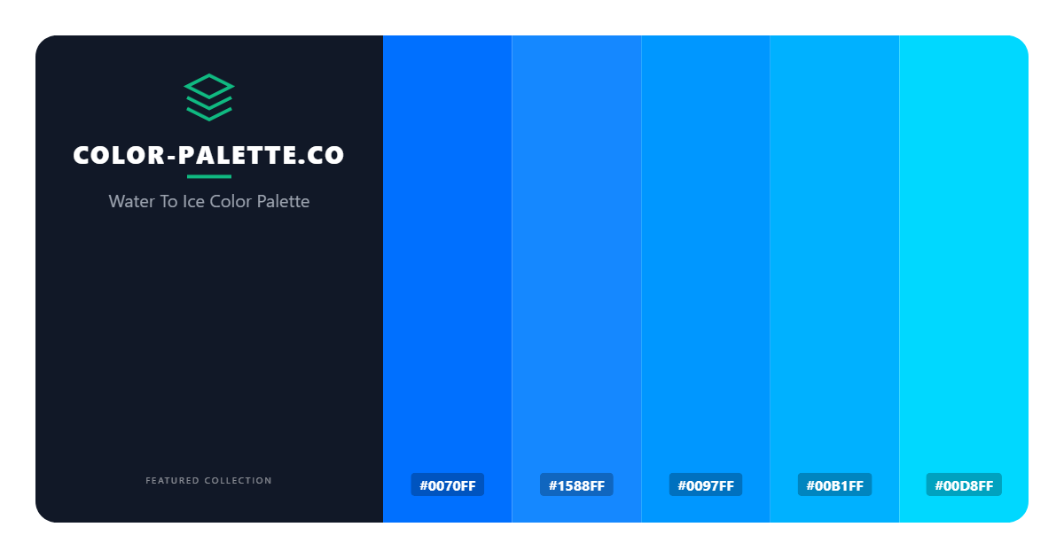 Water To Ice Color Palette