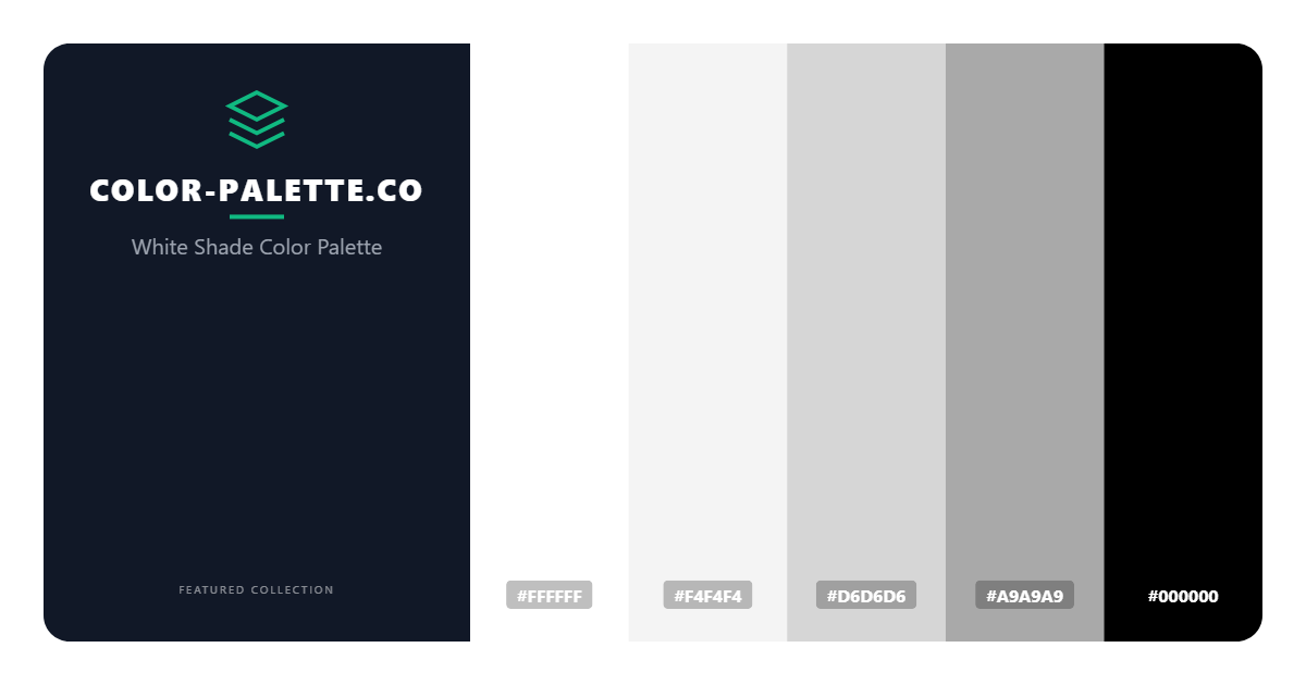 White Shade Color Palette
