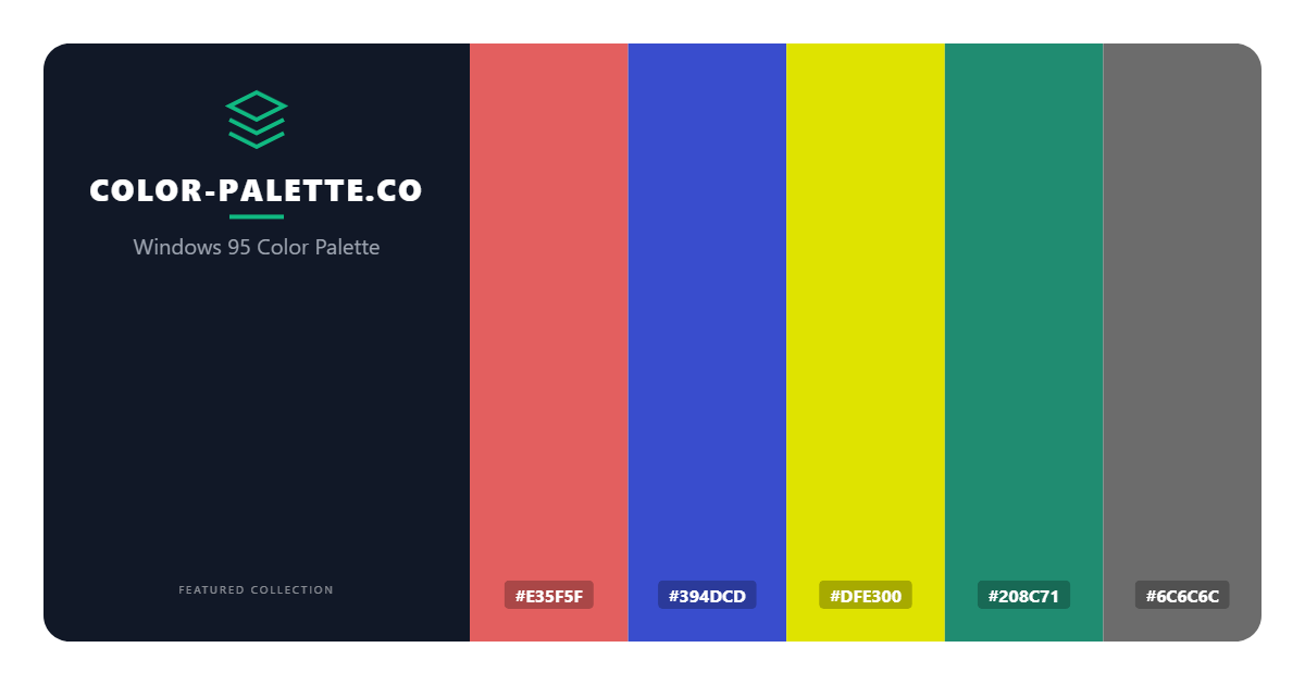 Windows 95 Color Palette