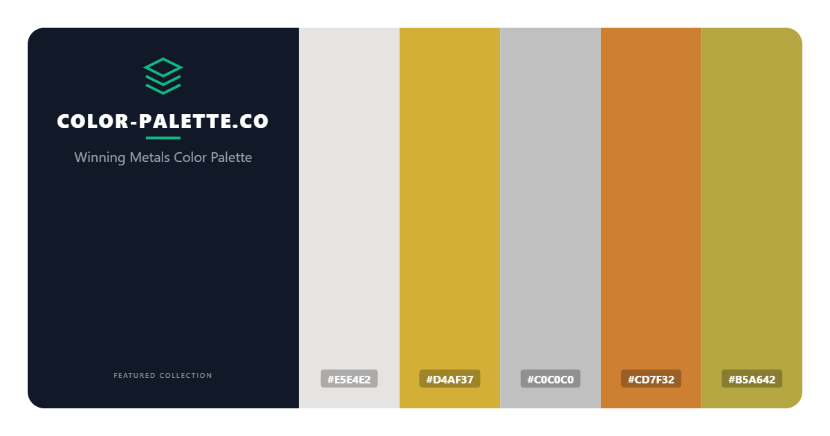 Winning Metals Color Palette