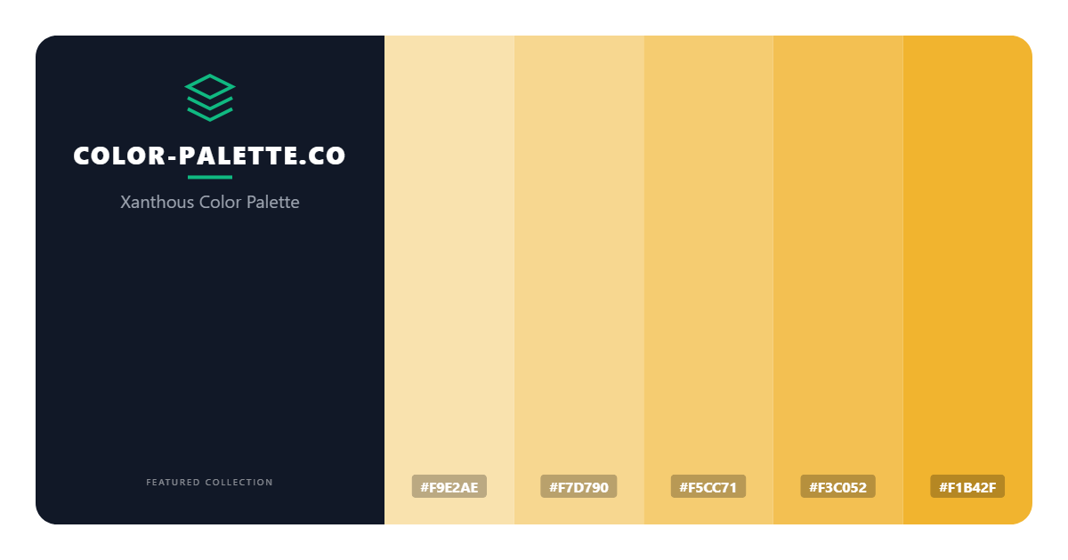 Xanthous Color Palette