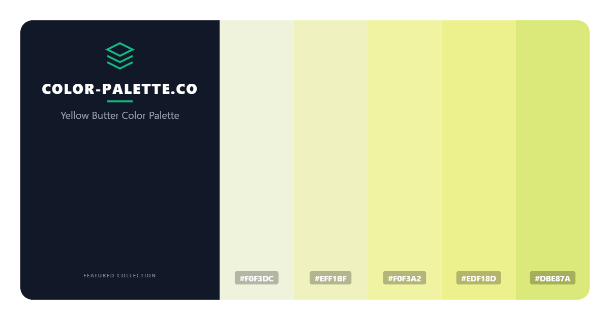 Yellow Butter Color Palette