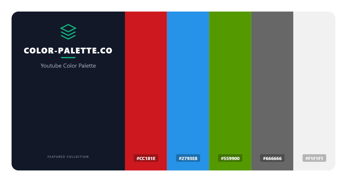 Youtube Color Palette