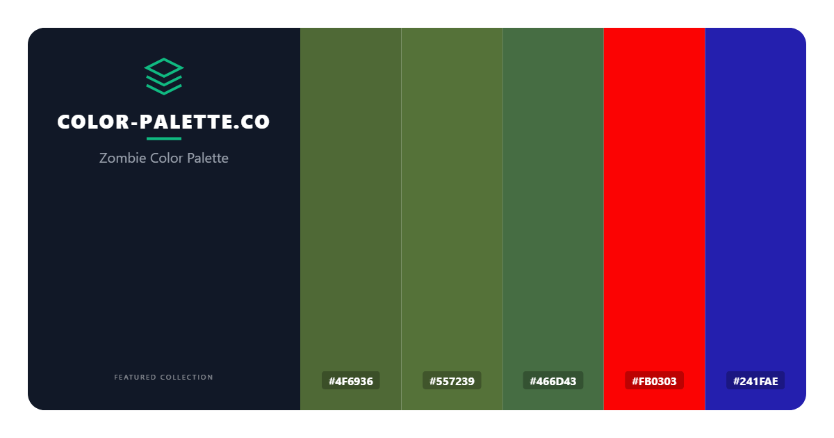Zombie Color Palette